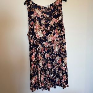 AEO babydoll floral sleeveless dress XL